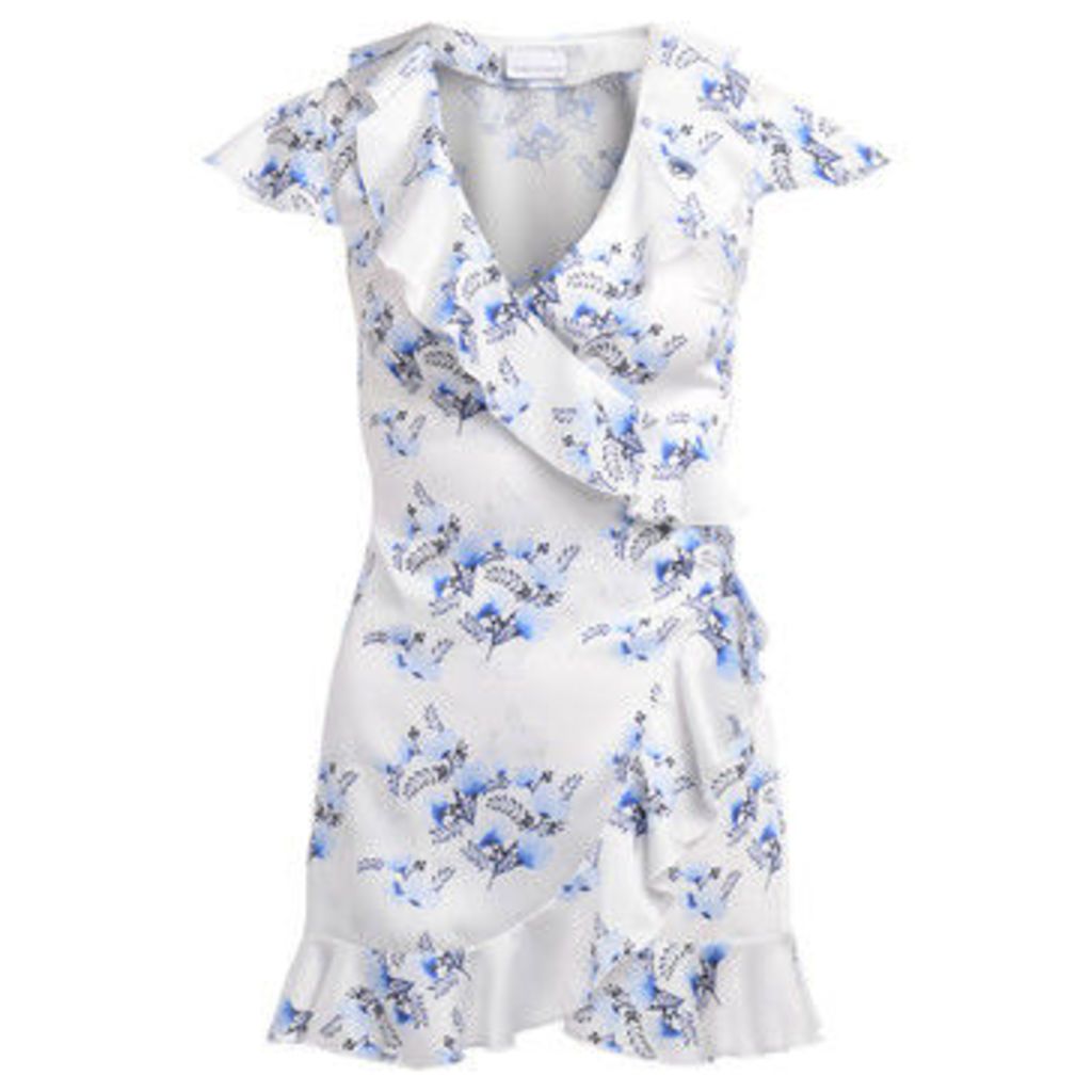 Chiara Ferragni  Chiara Ferragni white mini dress with flower print  women's Dress in Other