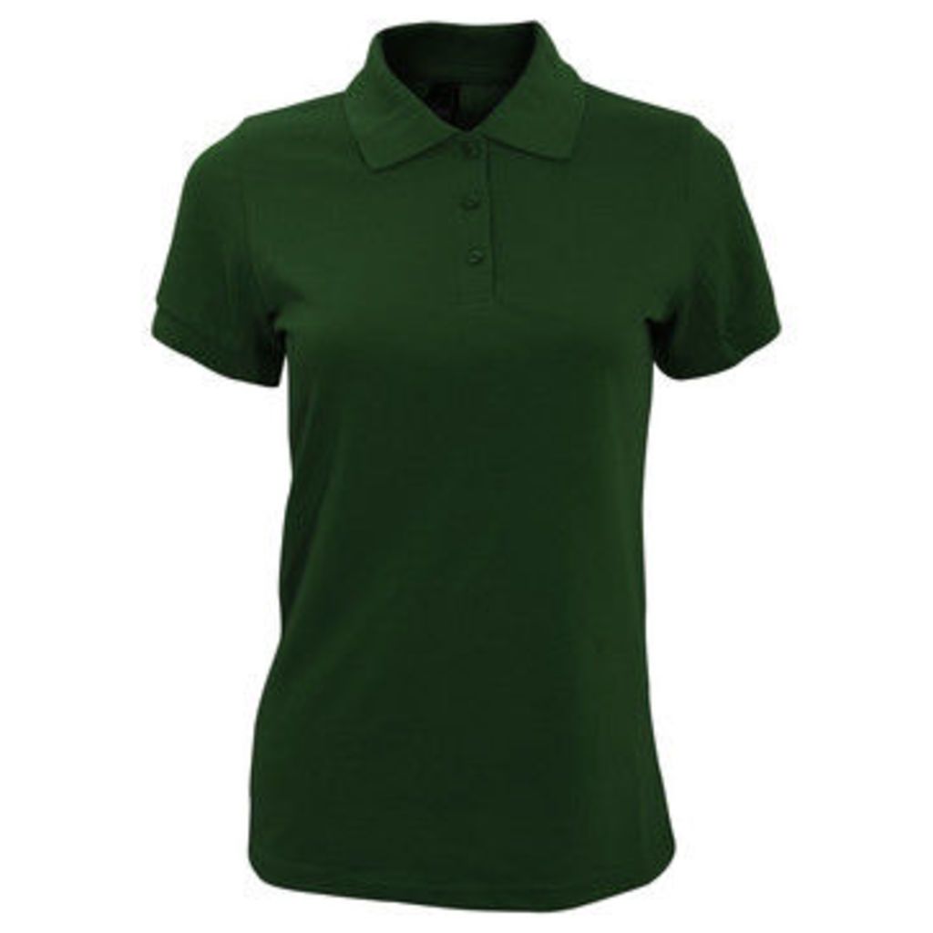 Sols  WomensLadies Prime Pique Polo Shirt  women's Polo shirt in Green