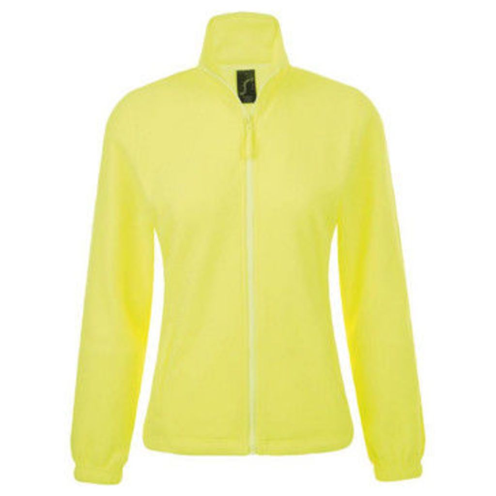Sols  WomensLadies North Full Zip Fleece Jacket  women's Sweatshirt in Yellow