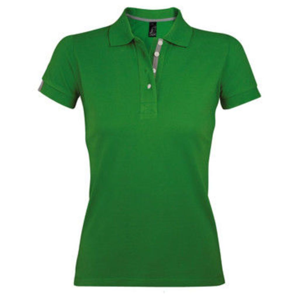 Sols  WomensLadies Portland Short Sleeve Pique Polo Shirt  women's Polo shirt in Green