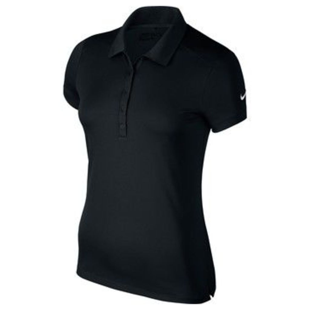 Nike  WomensLadies Victory Short Sleeve Solid Polo Shirt  women's Polo shirt in Black