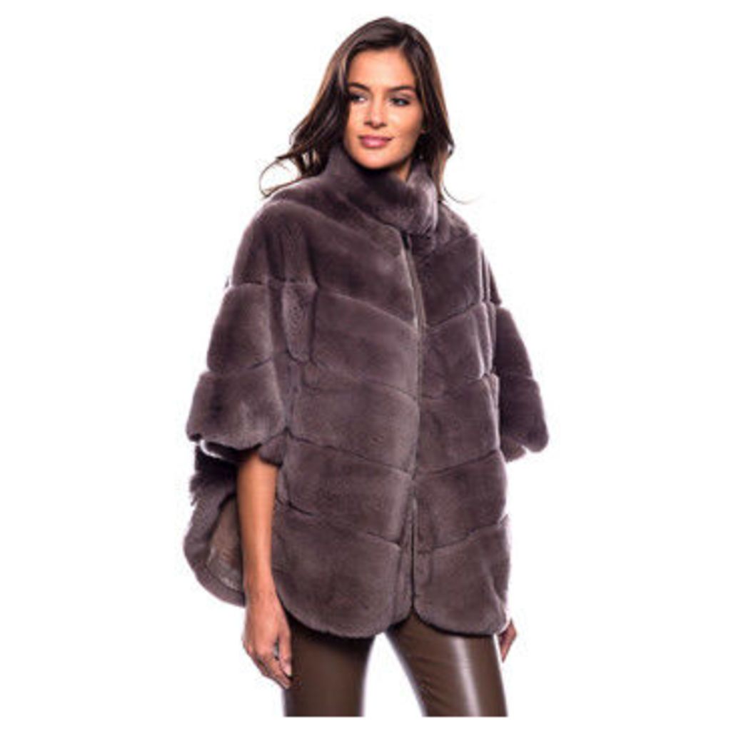 John   Yoko  Short coat in fur  women's Coat in Beige