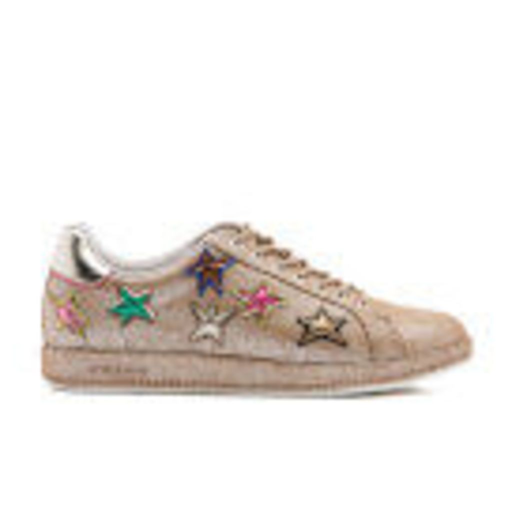 PS by Paul Smith Women's Lapin Metallic Star Print Trainers - Champagne Mono Lux - UK 5