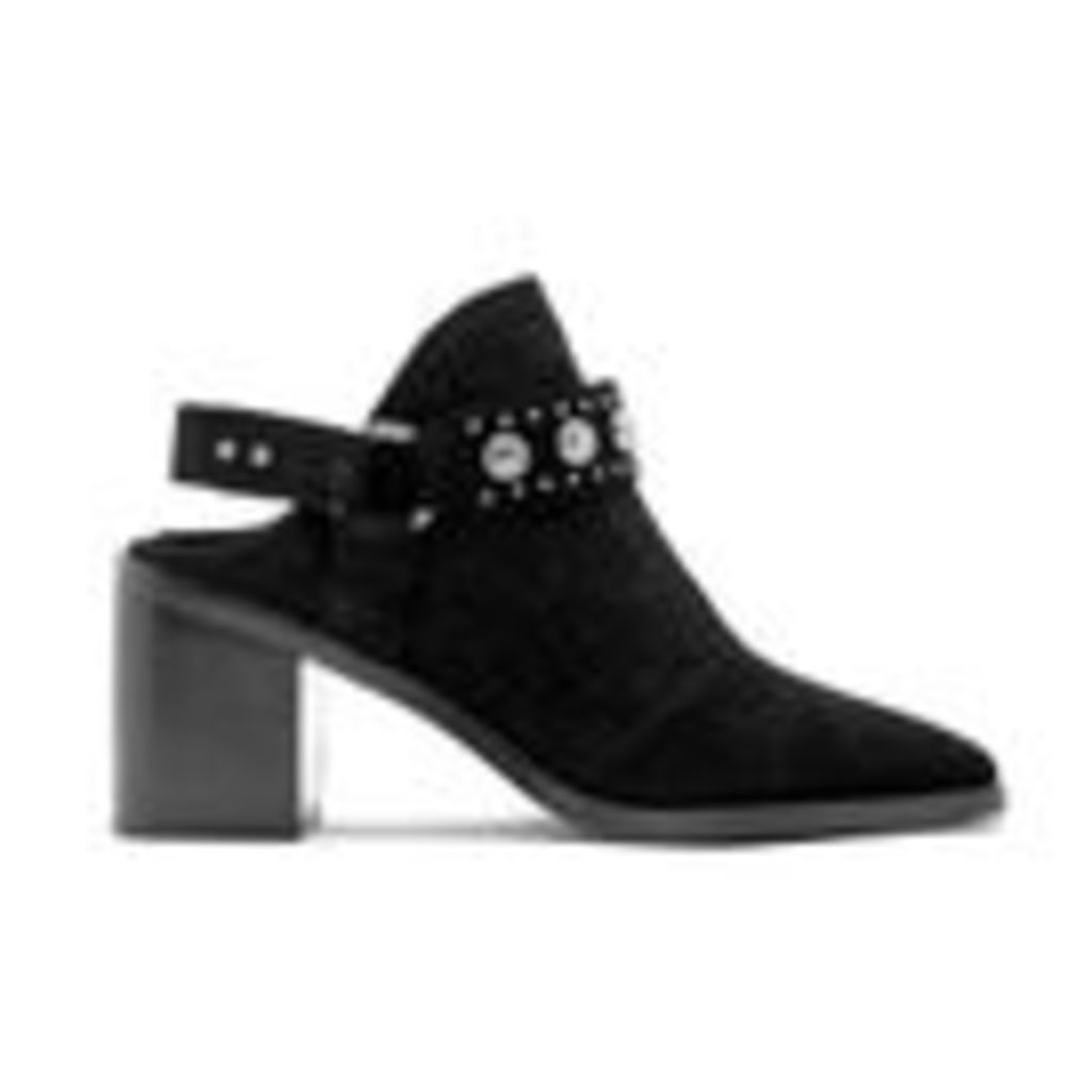Senso Women's Hanna Suede Heeled Ankle Boots - Ebony - UK 4 - Black