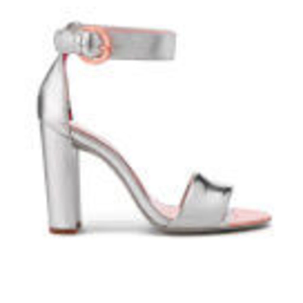 Ted Baker Women's Secoa Leather Heeled Sandals - Silver - UK 7