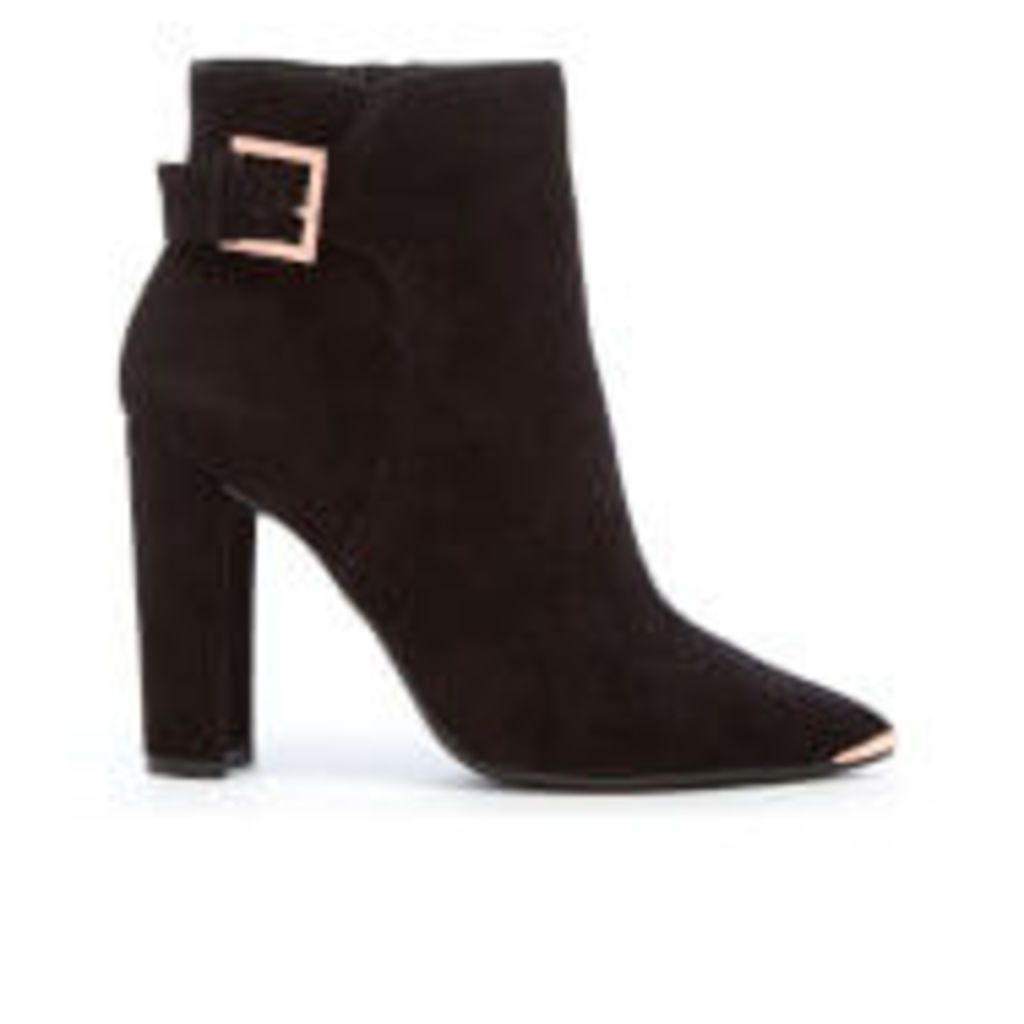 Ted Baker Women's Maryne Suede Heeled Ankle Boots - Black - UK 4