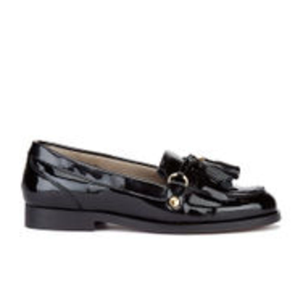 H Shoes by Hudson Women's Britta Patent Tassle Loafers - Black - UK 4
