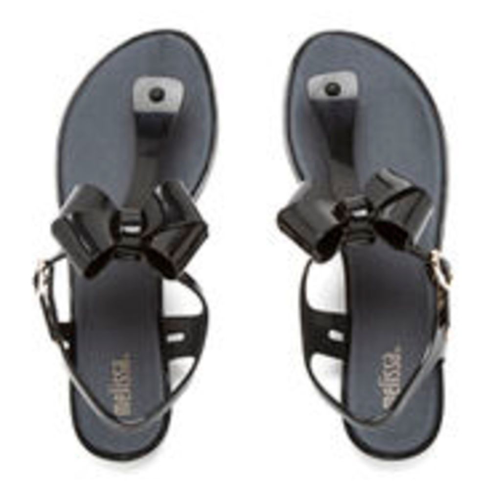 Melissa Women's Solar Bow Sandals - Black - UK 6