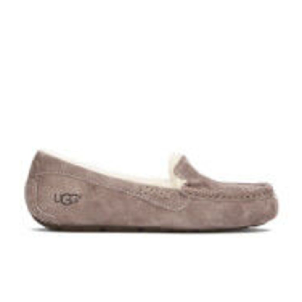 UGG Women's Ansley Moccasin Suede Slippers - Stormy Grey - UK 4.5