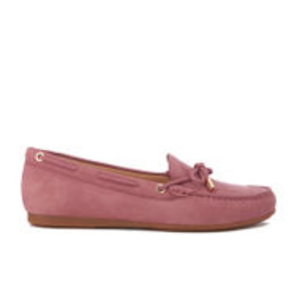 MICHAEL MICHAEL KORS Women's Sutton Moc Suede Driving Shoes - Wild Rose - US 7/UK 4 - Pink