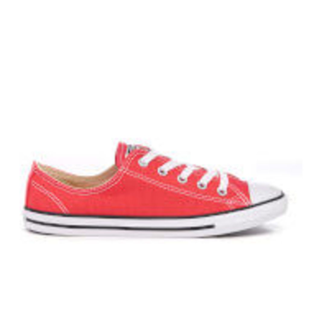 Converse Women's Chuck Taylor All Star Dainty Trainers - Ultra Red/Black/White - UK 3 - Red