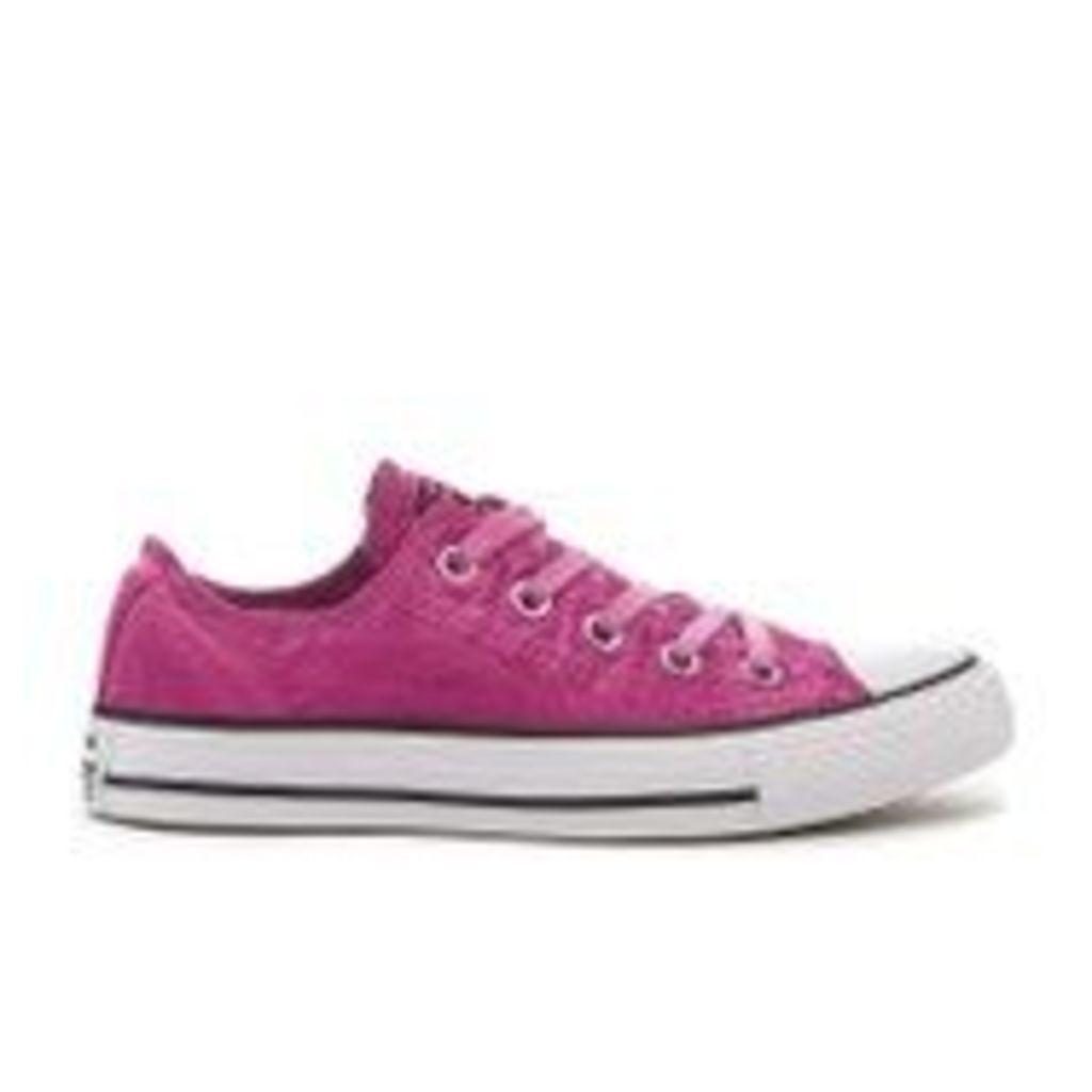 Converse Women's Chuck Taylor All Star Ox Trainers - Magenta Glow/Black/White - UK 4 - Pink