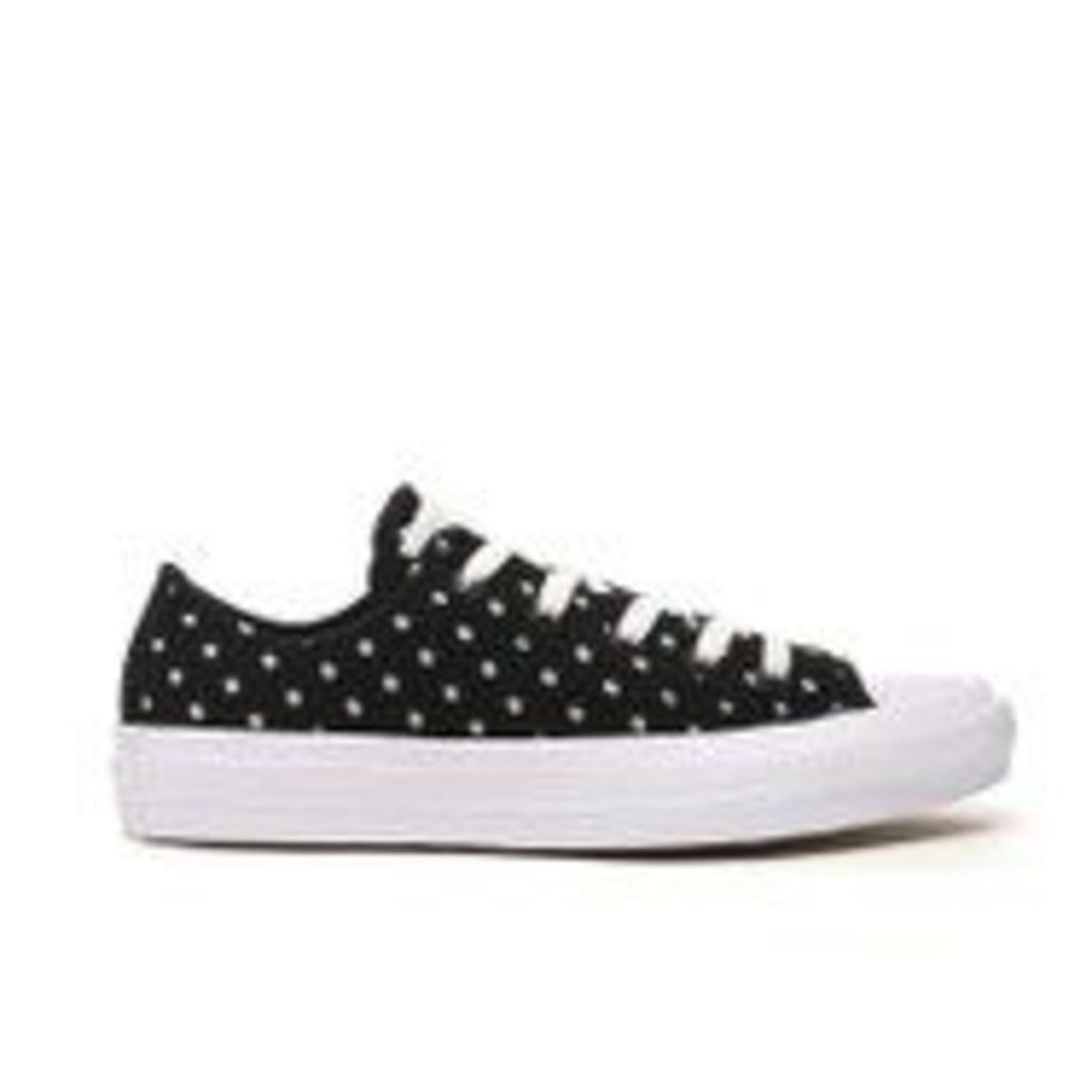 Converse Women's Chuck Taylor All Star II Ox Trainers - Black/White - UK 8