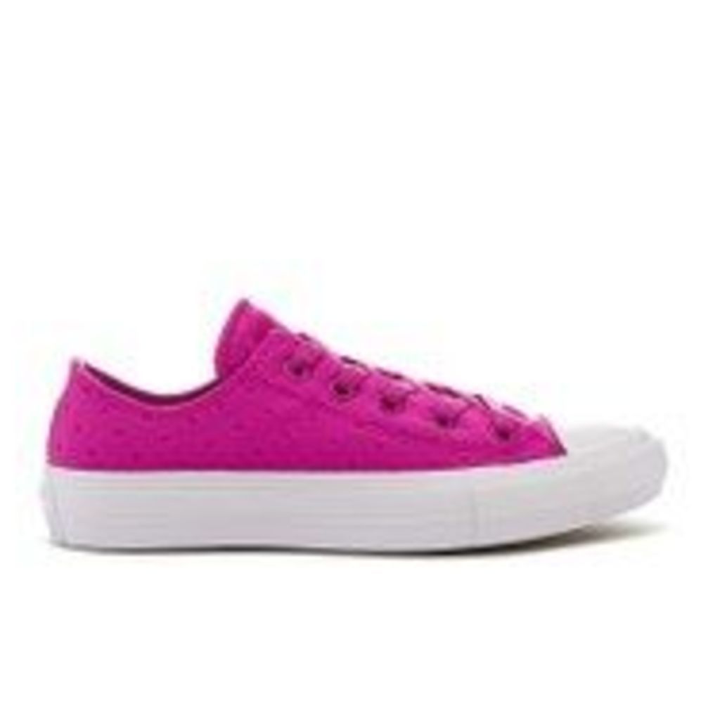 Converse Women's Chuck Taylor All Star II Ox Trainers - Magenta Glow/White - UK 6 - Pink