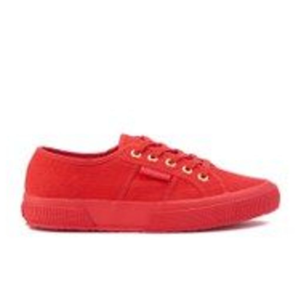 Superga Women's 2750 Cotu Classic Trainers - Red/Gold - UK 4 - Red