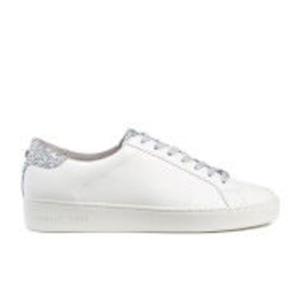 MICHAEL MICHAEL KORS Women's Irving Lace Up Court Trainers - Optic White/Silver - US 10/UK 8