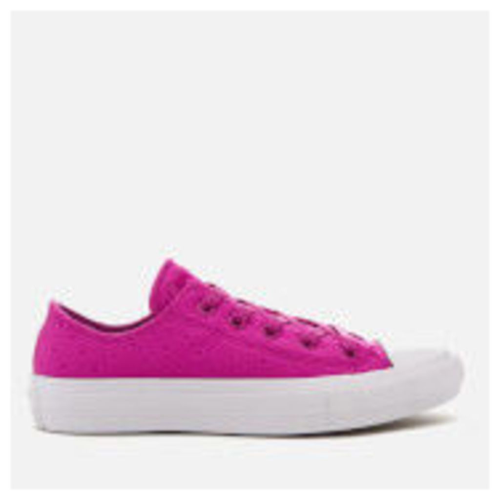 Converse Women's Chuck Taylor All Star II Ox Trainers - Magenta Glow/White - UK 4 - Pink
