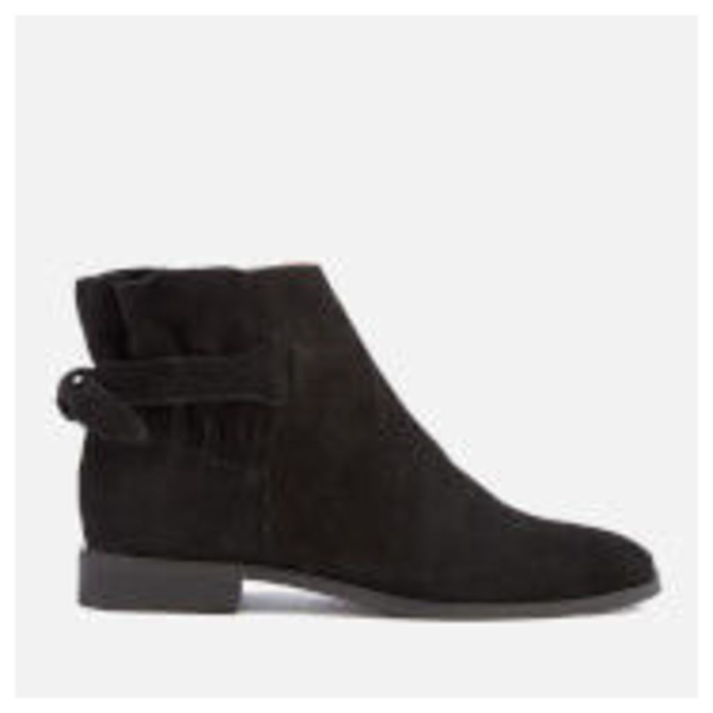 Hudson London Women's Aretha Suede Flat Ankle Boots - Black