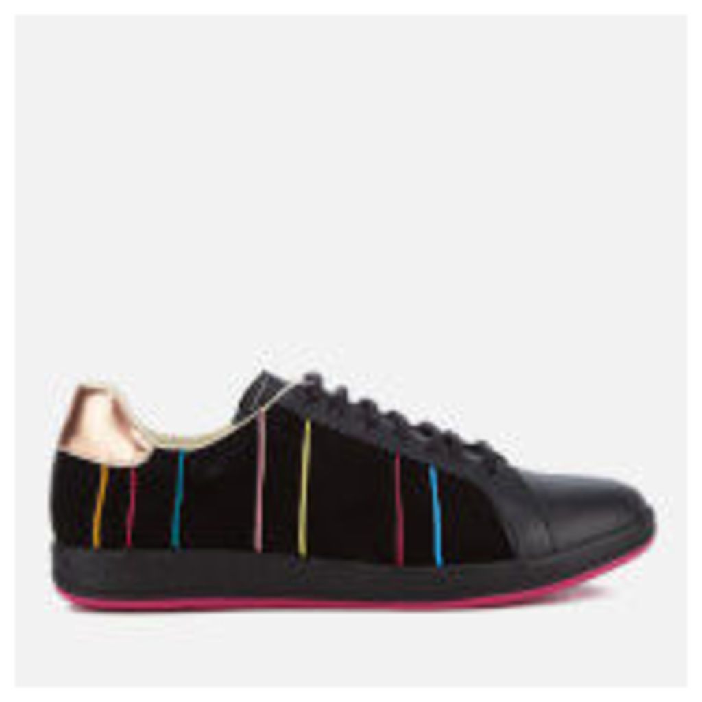 PS by Paul Smith Women's Lapin Suede Striped Trainers - Black