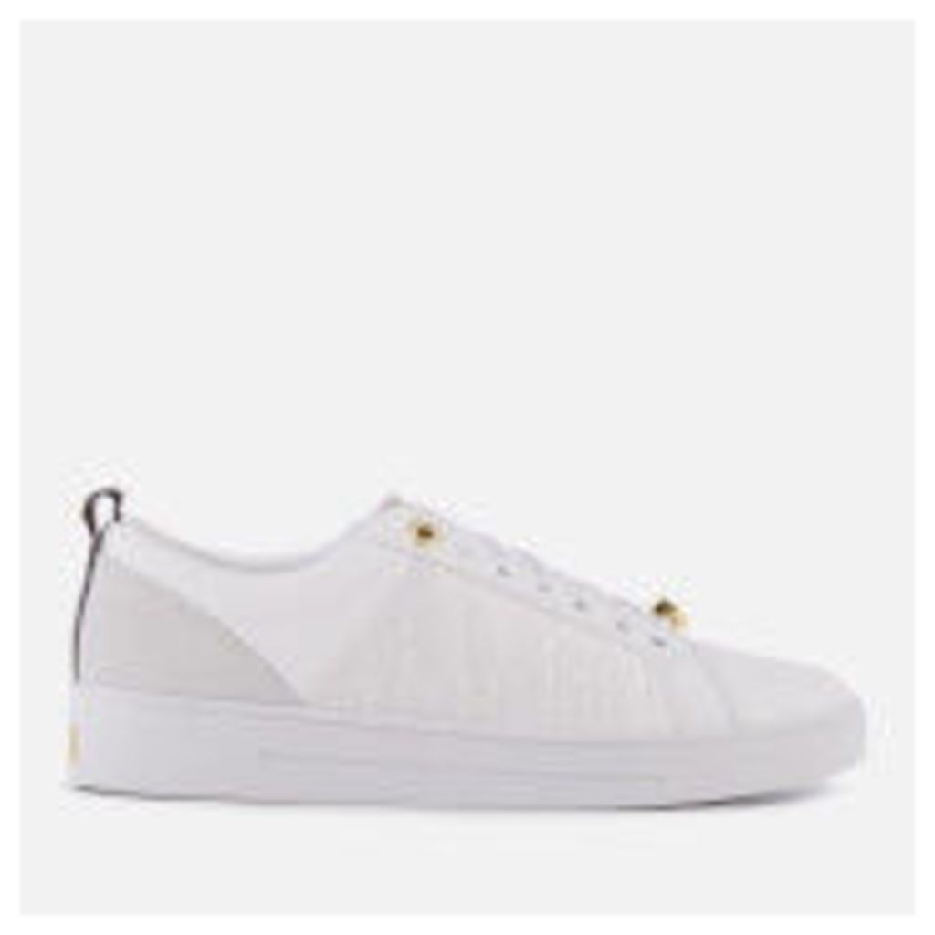 Ted Baker Women's Kulei Leather Cupsole Trainers - White - UK 3 - White