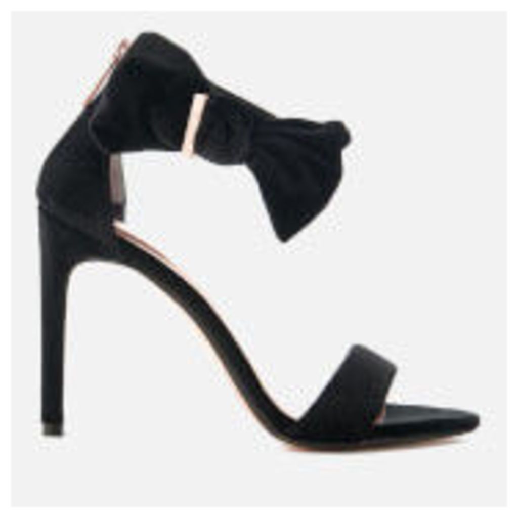 Ted Baker Women's Torabel Velvet Barely There Heeled Sandals - Black - UK 4 - Black