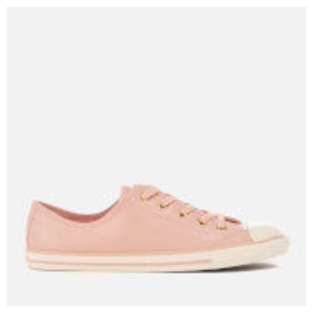 Converse Women's Chuck Taylor All Star Dainty Ox Trainers - Dusk Pink/Gold/Egret - UK 3 - Pink