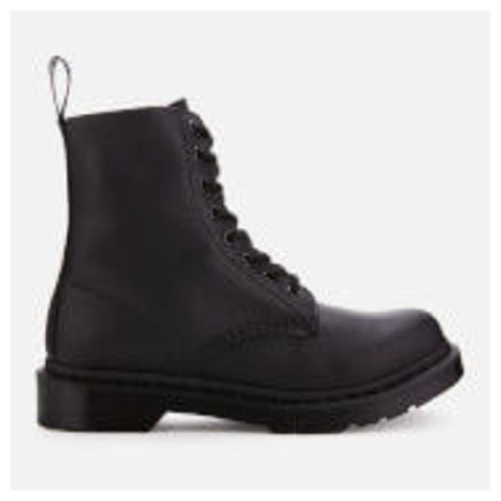 Dr. Martens Women's 1460 Pascal Virginia Leather 8-Eye Boots - Black Mono - UK 4 - Black