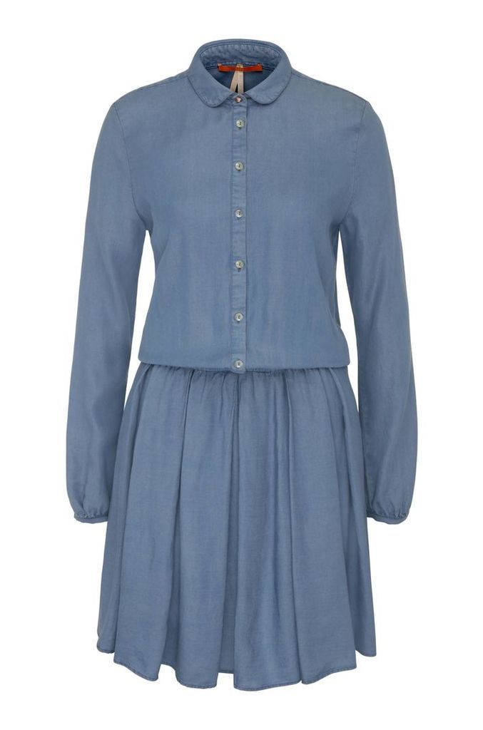Shirt dress in a jeans-look material blend: `Clace_1`
