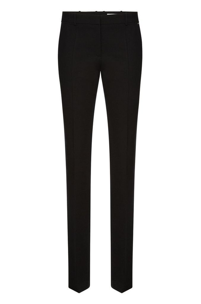 Regular-fit trousers in textured stretch new wool: `Titana3`