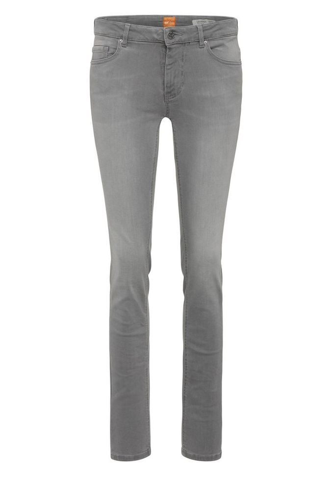 Slim-fit jeans in stretch-cotton blend: `Orange J20 Sidney`