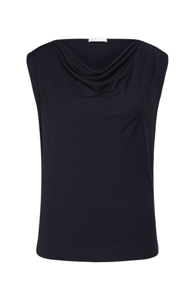 Plain top in a modal blend with cashmere: `Edry`