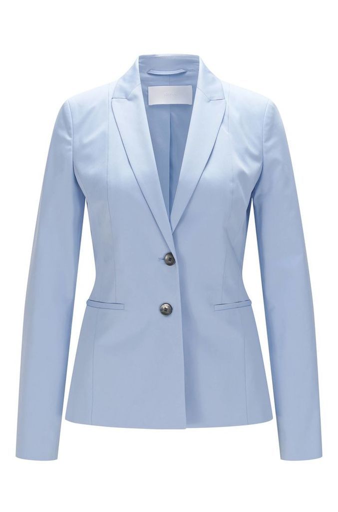 Fitted blazer in stretch cotton: `Jelany`