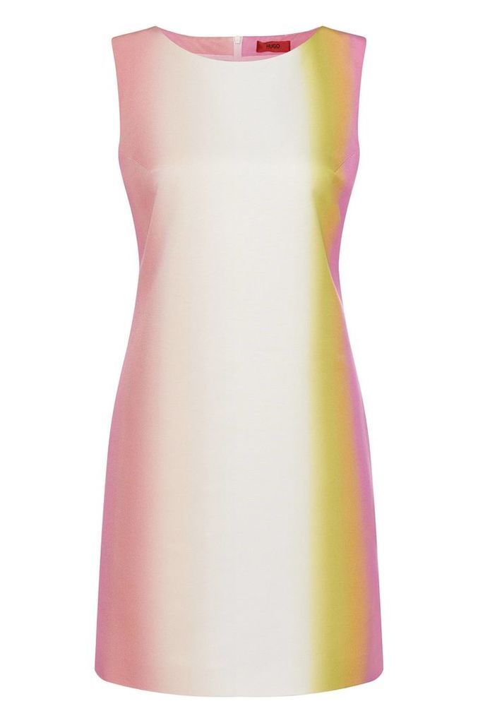 Sheath dress in cotton blend with colour graduation: `Katisa-2`