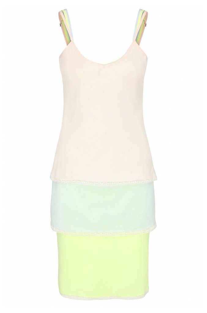 Relaxed-fit 3-in-1 strap dress in a cotton blend with silk: `Citour`