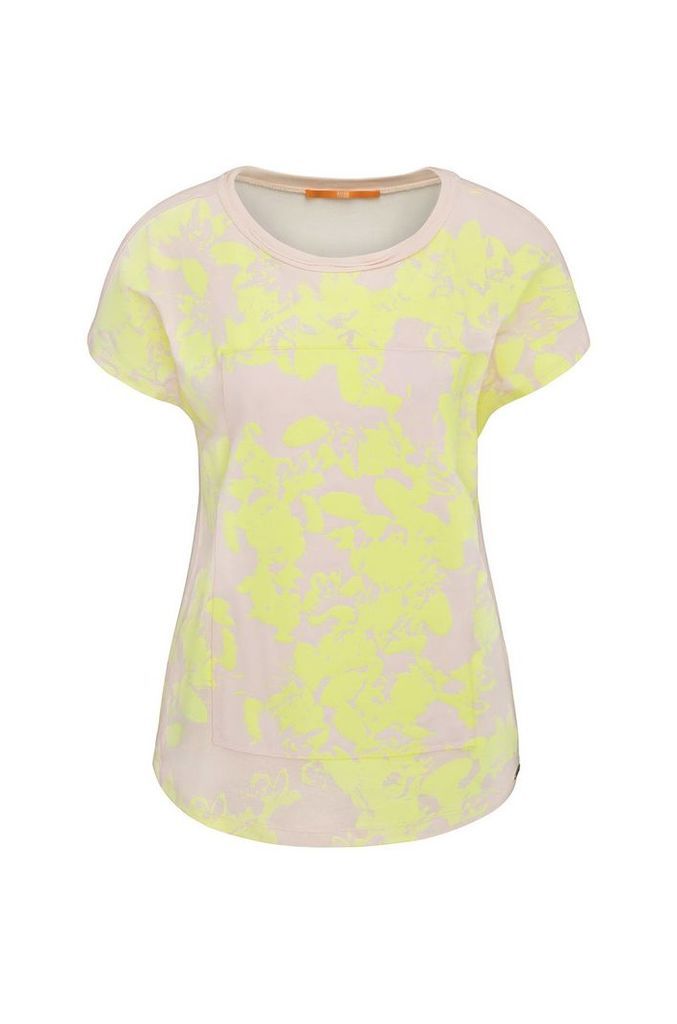 Relaxed-fit viscose t-shirt with floral print: `Tawoody`
