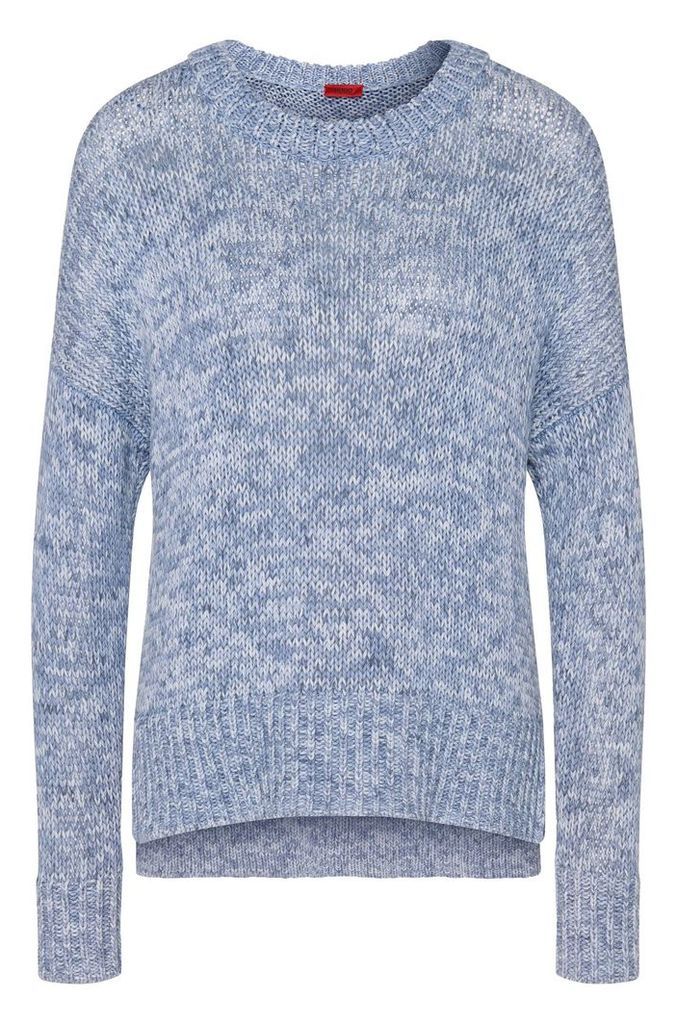 Mottled sweater in pure cotton: `Sheilah`
