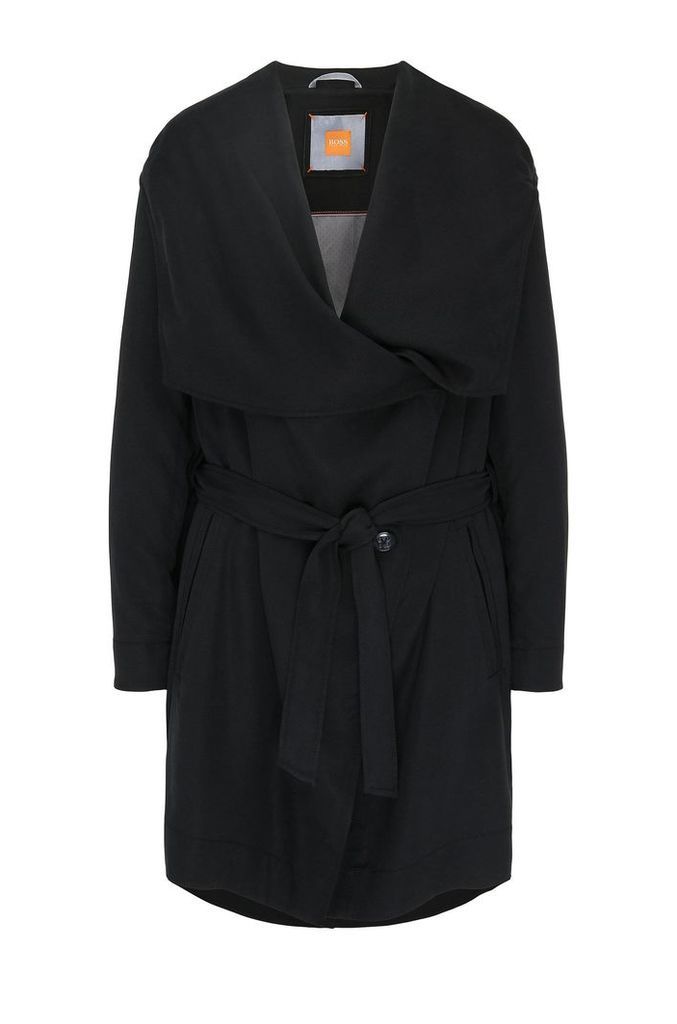 Hooded parka in fabric blend: `Osuvi`