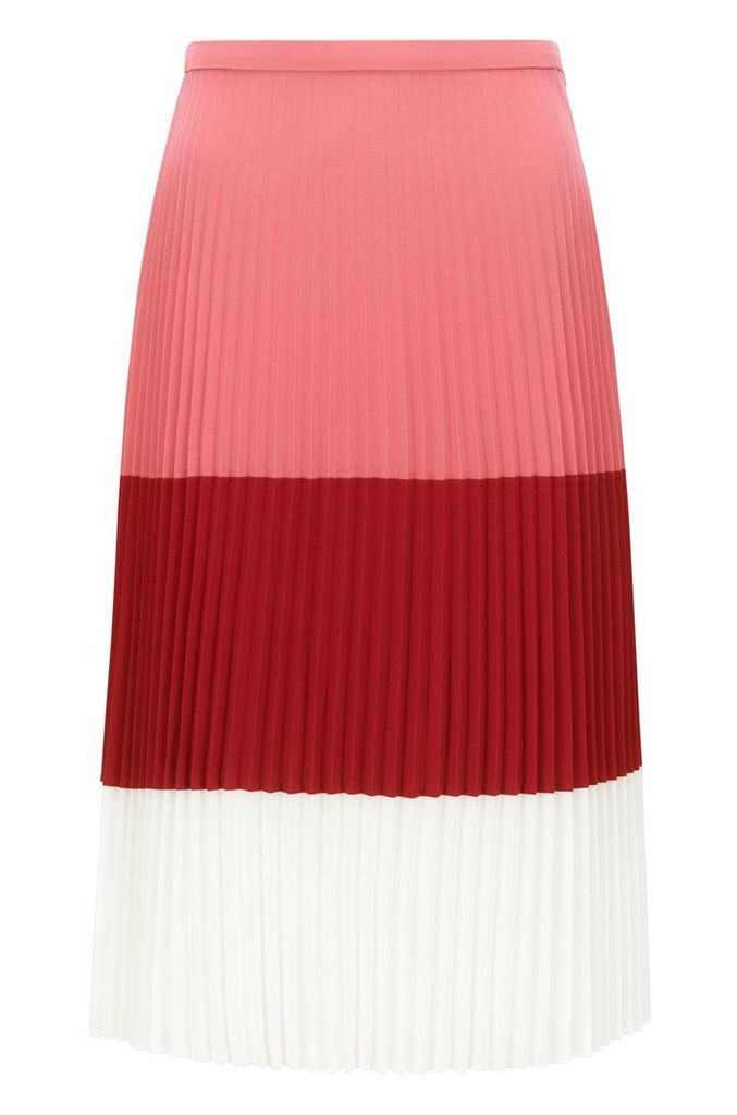 Regular-fit plissÃ©e skirt in lightweight fabric