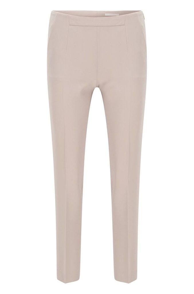 Slim-fit trousers in lightweight crepe
