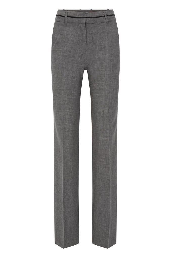 Regular-fit trousers in a virgin wool blend