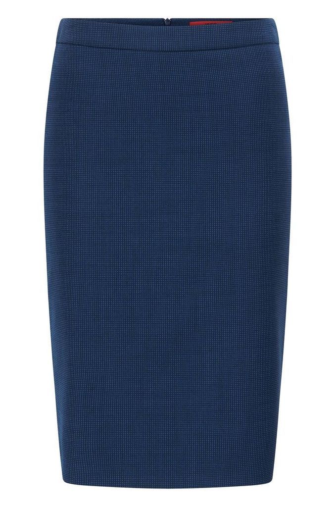 Regular-fit pencil skirt in virgin wool