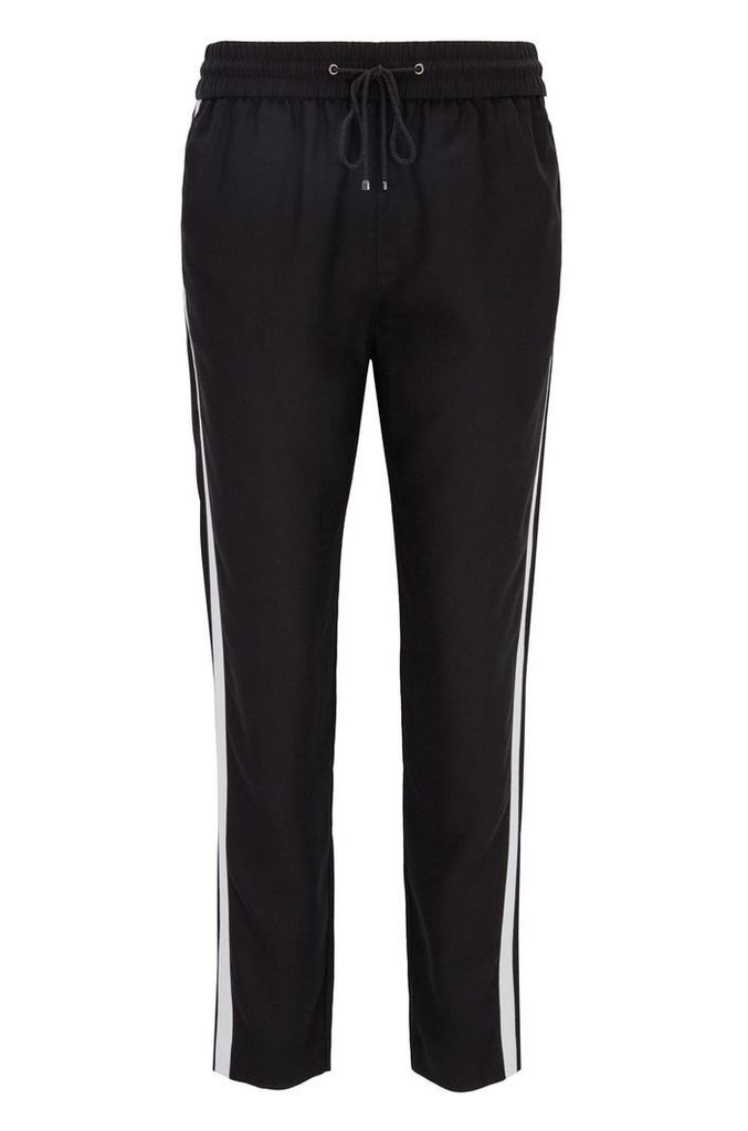 Regular-fit casual trousers in technical fabric