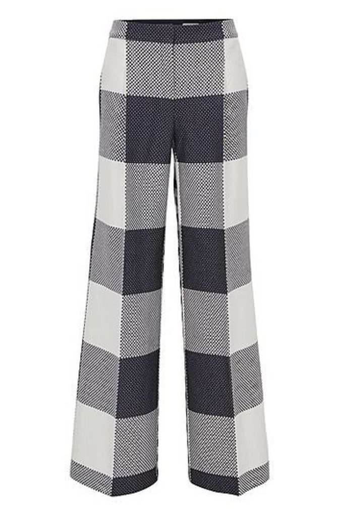 Relaxed-fit cotton wide-leg trousers