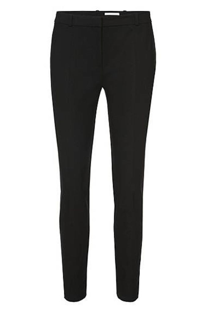 Regular-fit trousers in stretch cotton-blend
