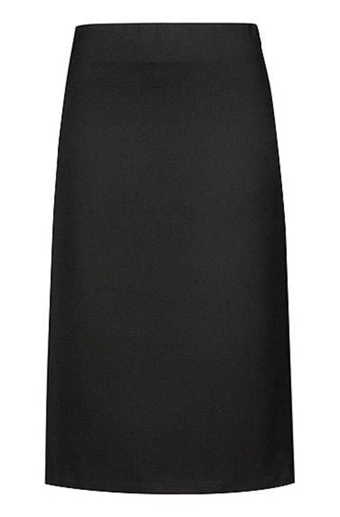 Slim-fit midi skirt with ball-chain side trims