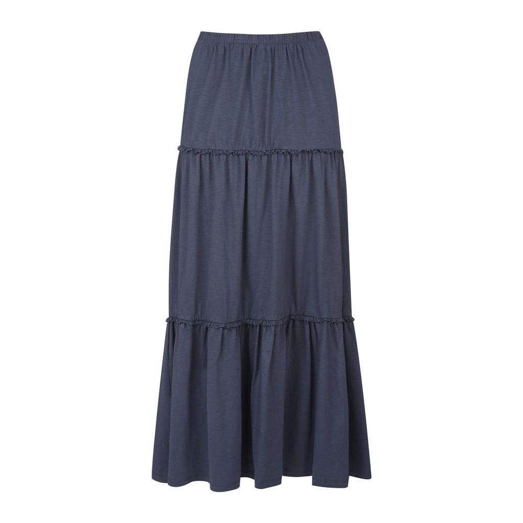 Jersey Tiered Long Skirt