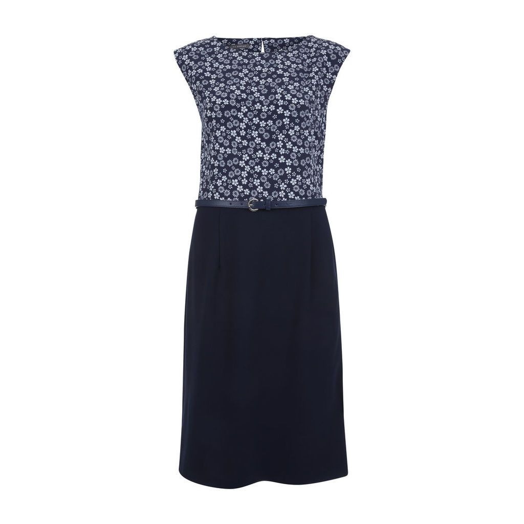 Scattered Daisy Print Panel Dress