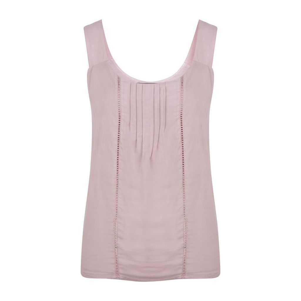 Sleeveless Woven Front Top