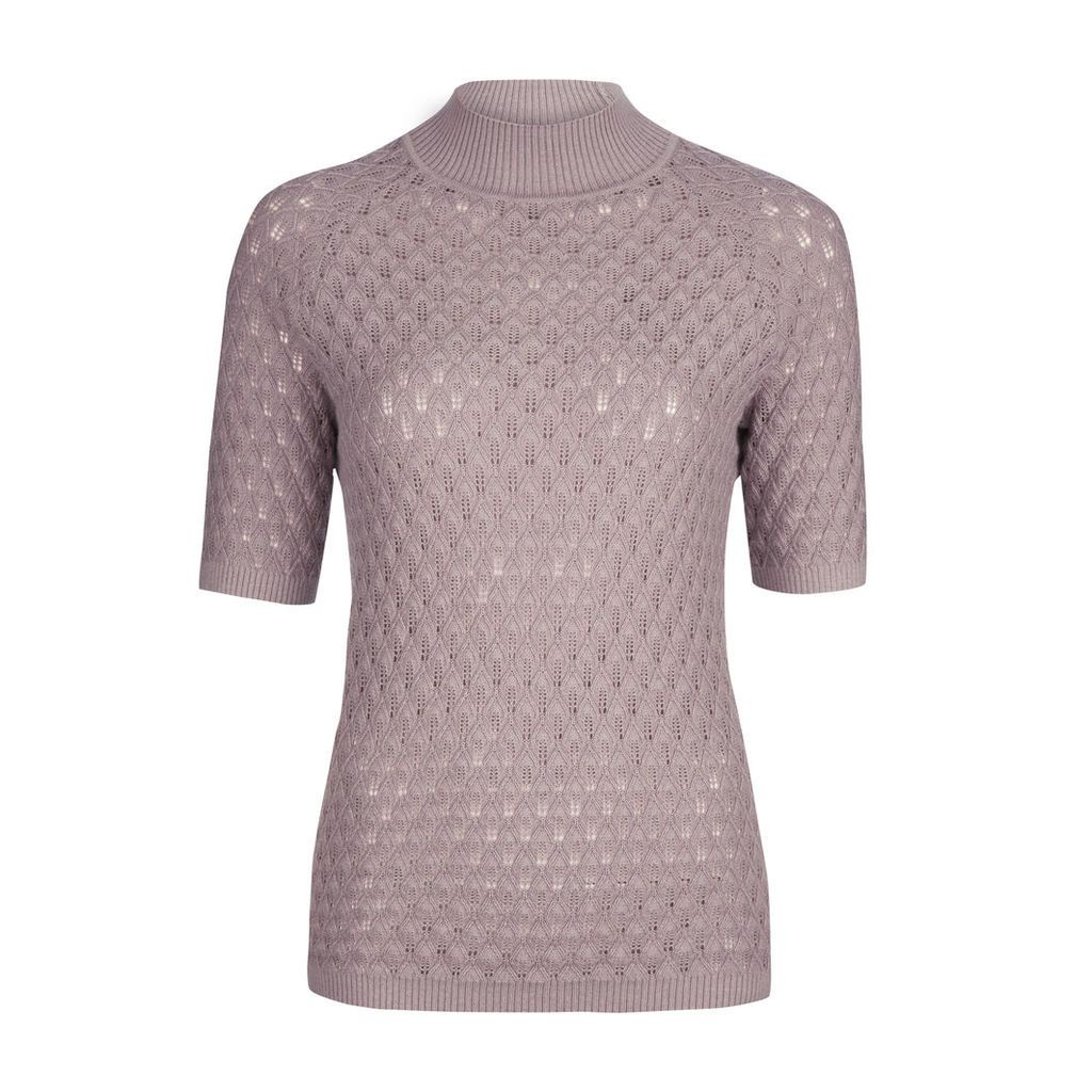 Pink Pointelle Jumper