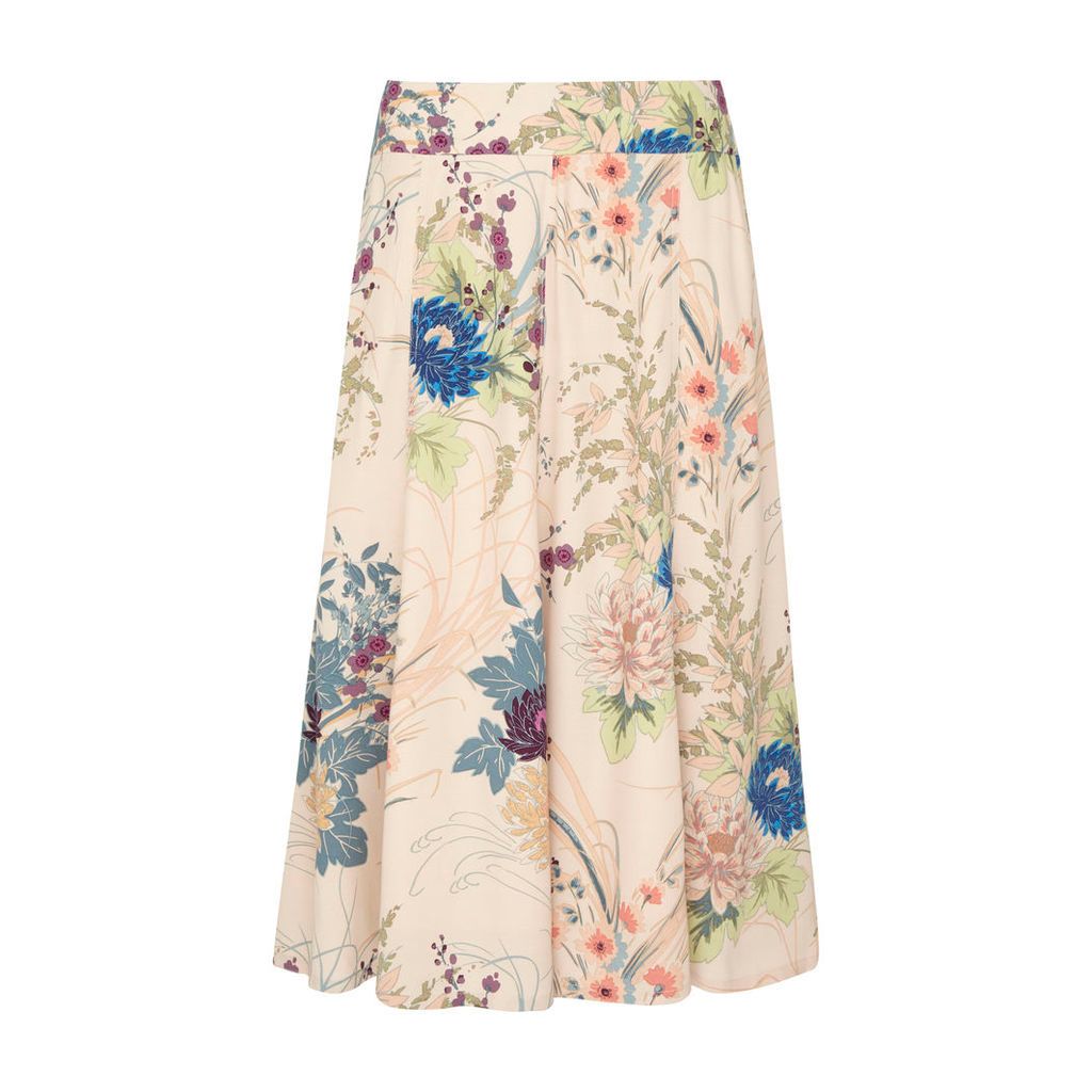 Floral Print ALine Skirt